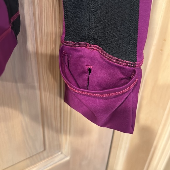 Lululemon 1/2 Zip Long Sleeve Magenta Top - Picture 7 of 8